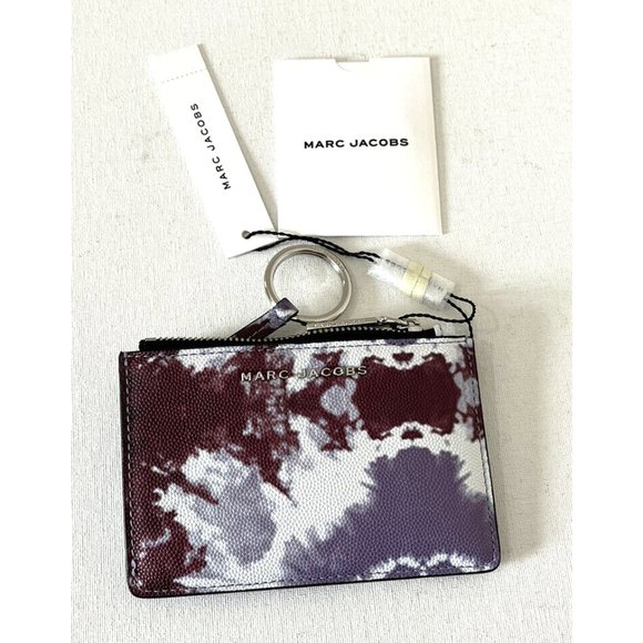 New Marc Jacobs Large Slim Card Holder Languid Lavander Multi - Picture 2 of 4